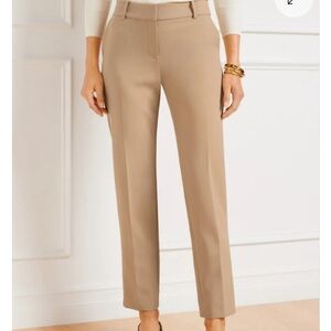Talbots High-Waist Hampshire Ankle Pant Plus Size Camel Tan Career 22W